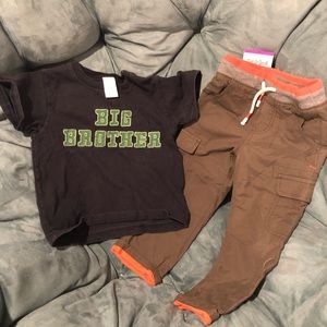 Big brother T-shirt Cat & Jack drawstring pants